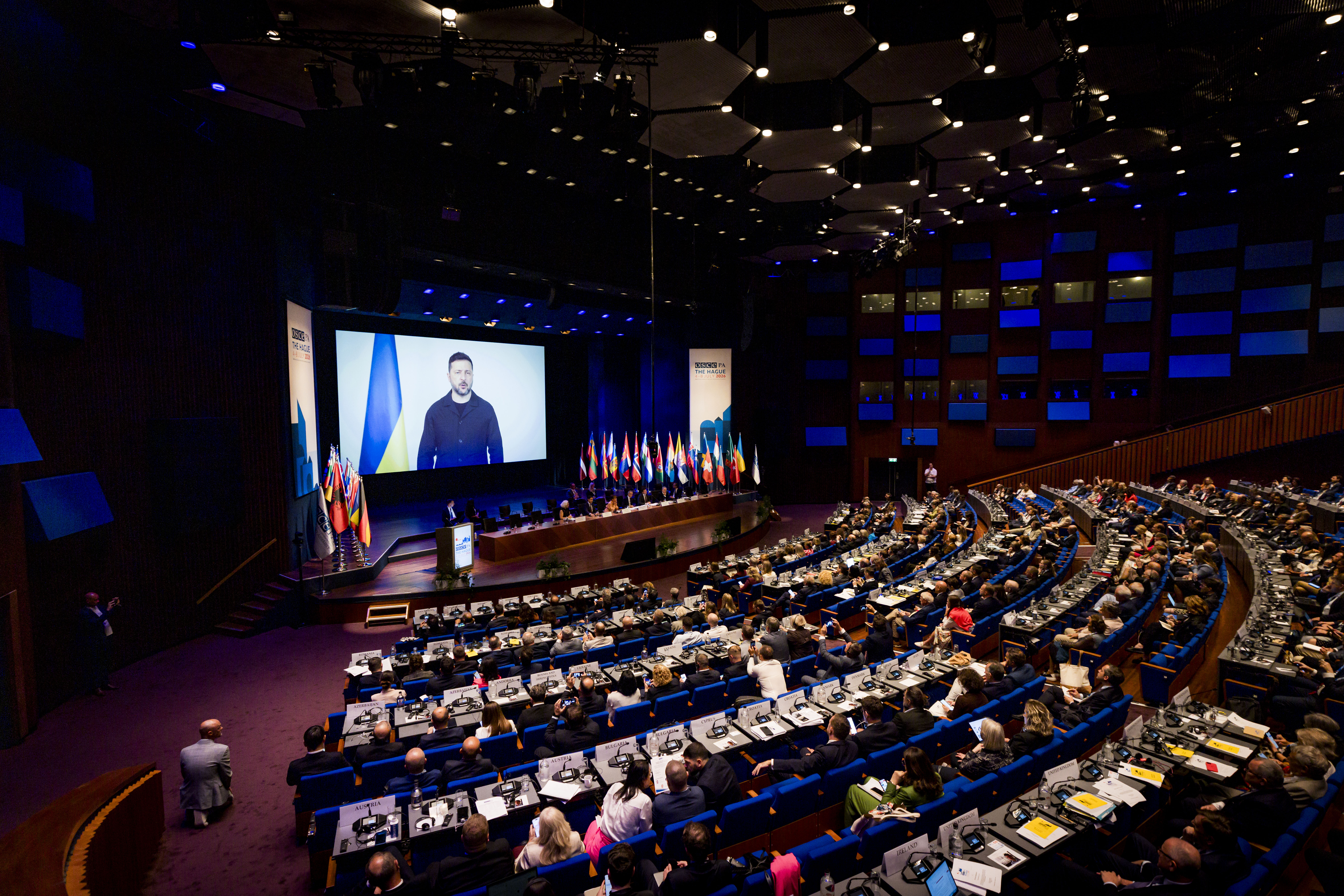 On July 8, 2026, the OSCE Parliamentary Assembly adopted a Declaration calling for the release of three Ukrainian staff members of the Special Monitoring Mission from unlawful Russian detention 